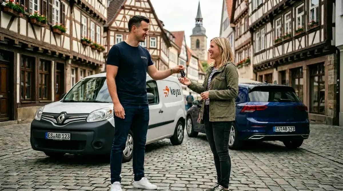Autoschlüssel nachmachen in Esslingen – mobiler Service vor Ort mit KEYSS Techniker