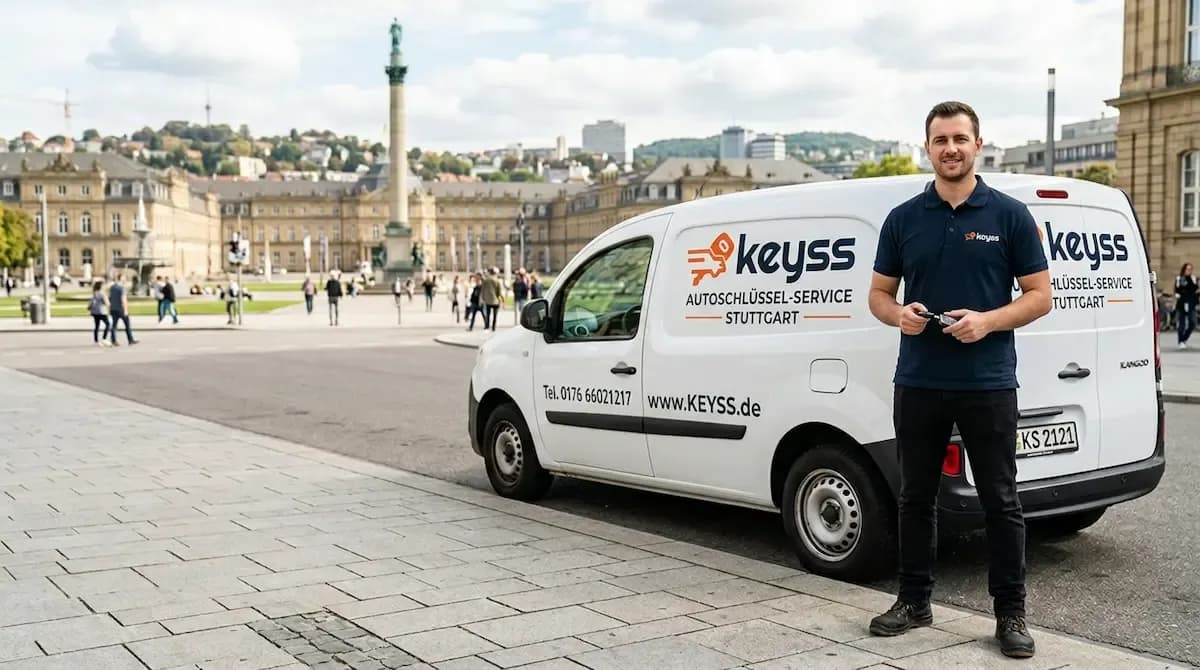 Autoschlüssel nachmachen Stuttgart durch mobilen KEYSS Techniker vor Ort