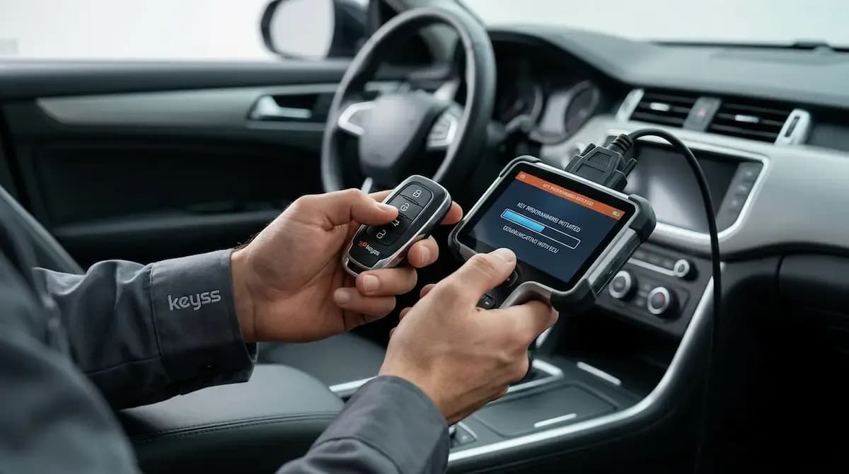 Autoschlüssel Programmierung mit Diagnosegerät
